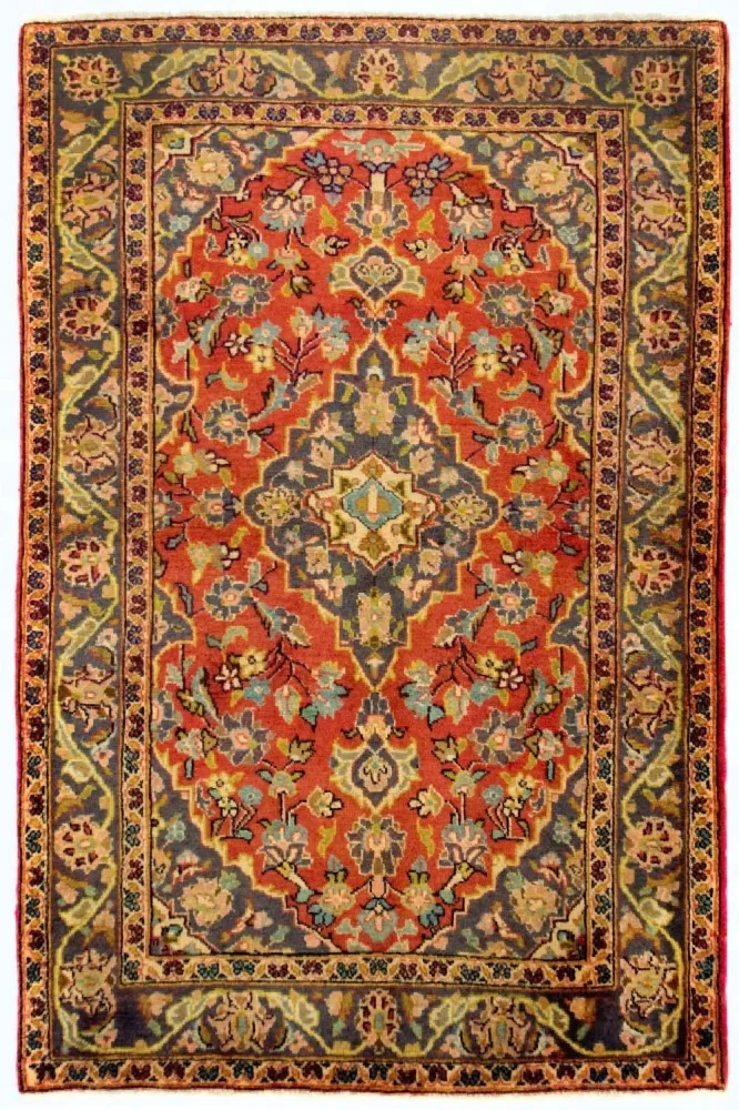 Persisk teppe - Keshan - 162 x 105 cm - oransje