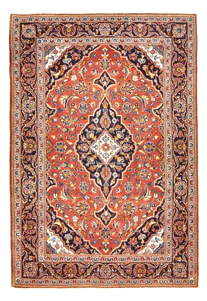 Persisk teppe - Keshan - 167 x 114 cm - lys rød