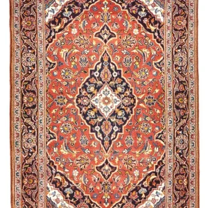 Persisk teppe - Keshan - 167 x 114 cm - lys rød