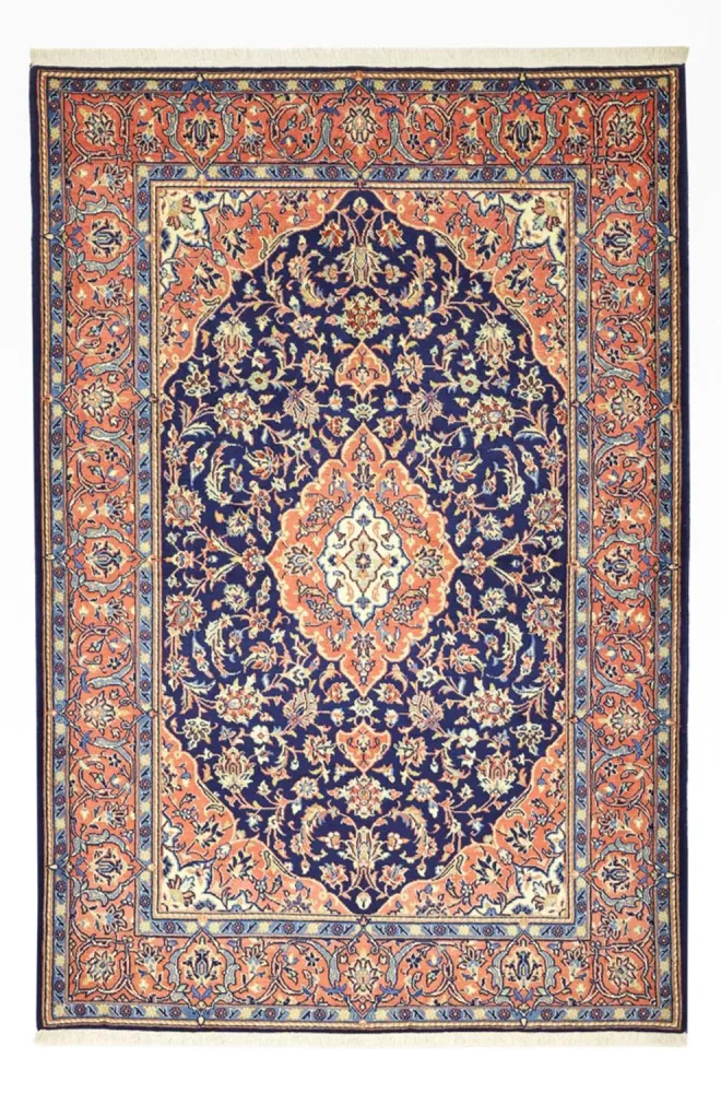 Persisk teppe - Keshan - 169 x 114 cm - mørkeblå