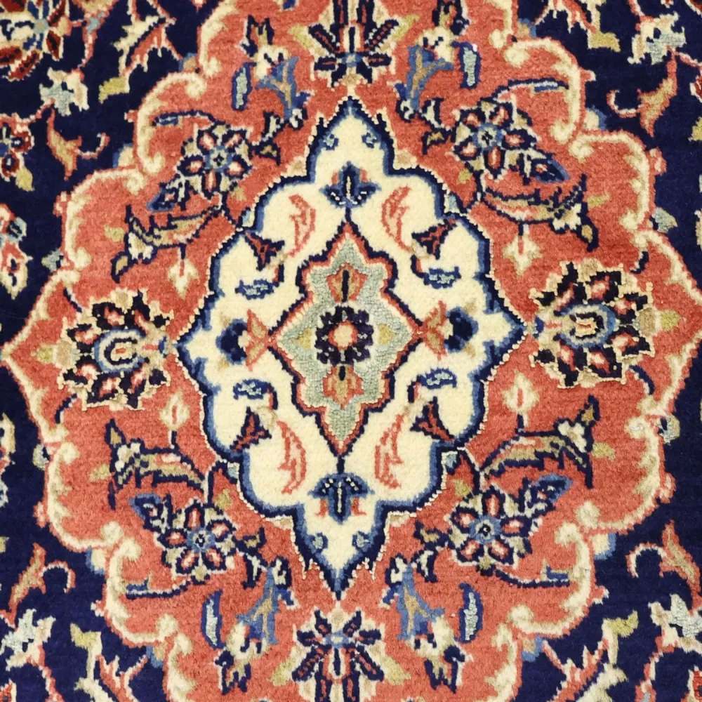 Persisk teppe - Keshan - 169 x 114 cm - mørkeblå