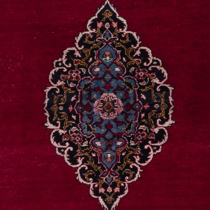 Persisk teppe - Keshan - 198 x 126 cm - mørk rød