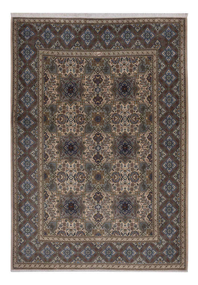 Persisk teppe - Keshan - 199 x 137 cm - mørk beige