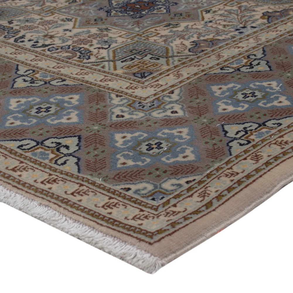 Persisk teppe - Keshan - 199 x 137 cm - mørk beige