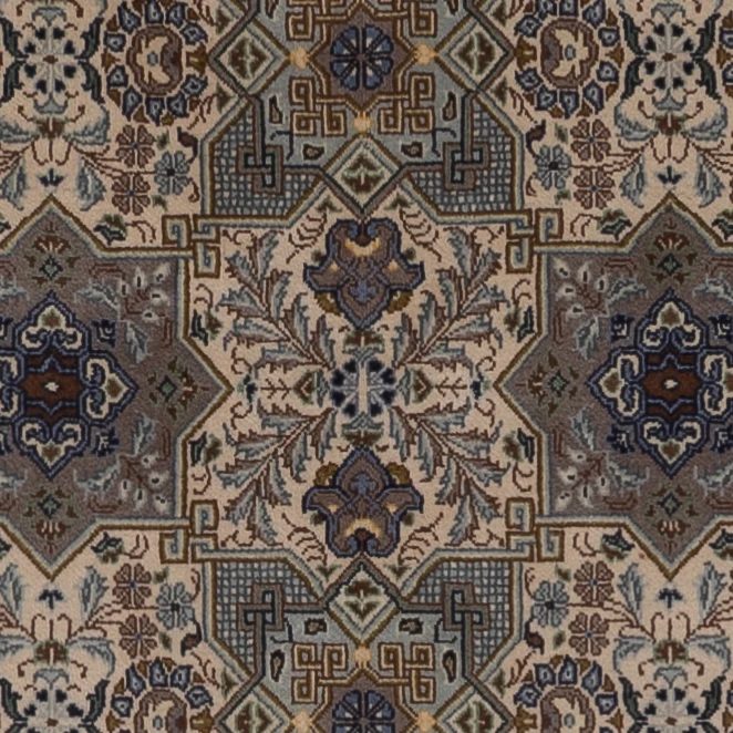 Persisk teppe - Keshan - 199 x 137 cm - mørk beige