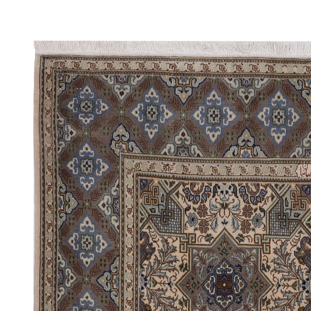 Persisk teppe - Keshan - 199 x 137 cm - mørk beige