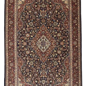 Persisk teppe - Keshan - 203 x 132 cm - mørkeblå