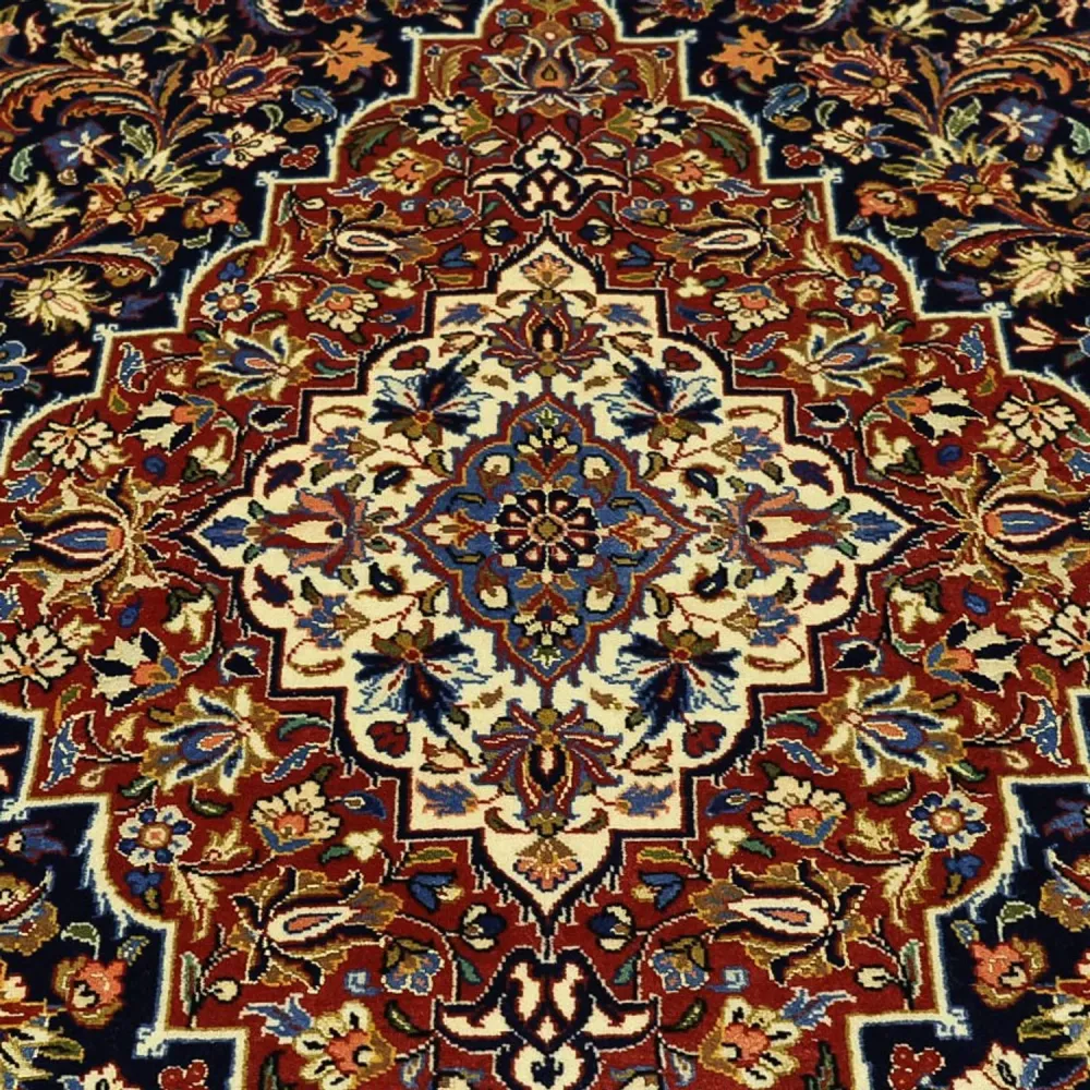 Persisk teppe - Keshan - 203 x 132 cm - mørkeblå