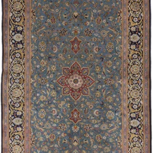 Persisk teppe - Keshan - 205 x 135 cm - lyseblå