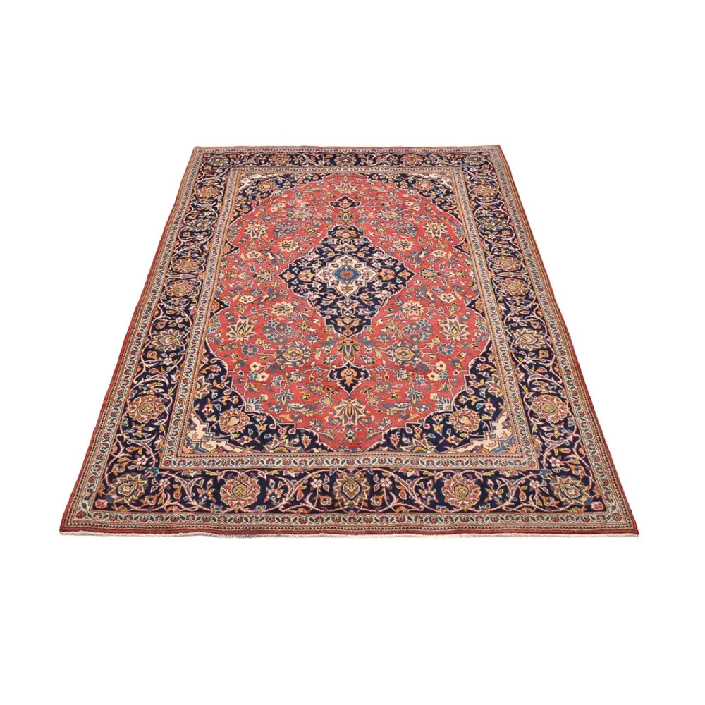 Persisk teppe - Keshan - 205 x 141 cm - lys rød