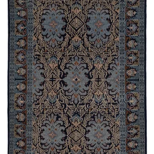 Persisk teppe - Keshan - 208 x 134 cm - bensinblå