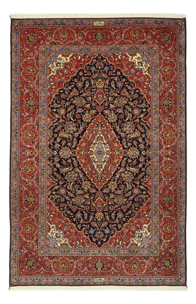Persisk teppe - Keshan - 208 x 139 cm - mørk rød
