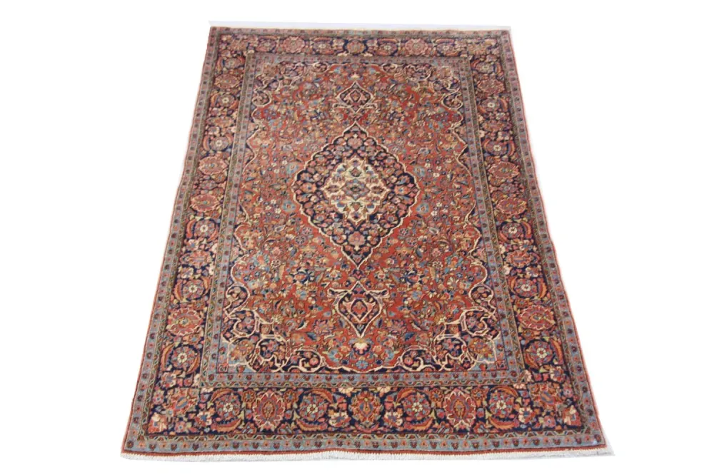 Persisk teppe - Keshan - 212 x 130 cm - brun