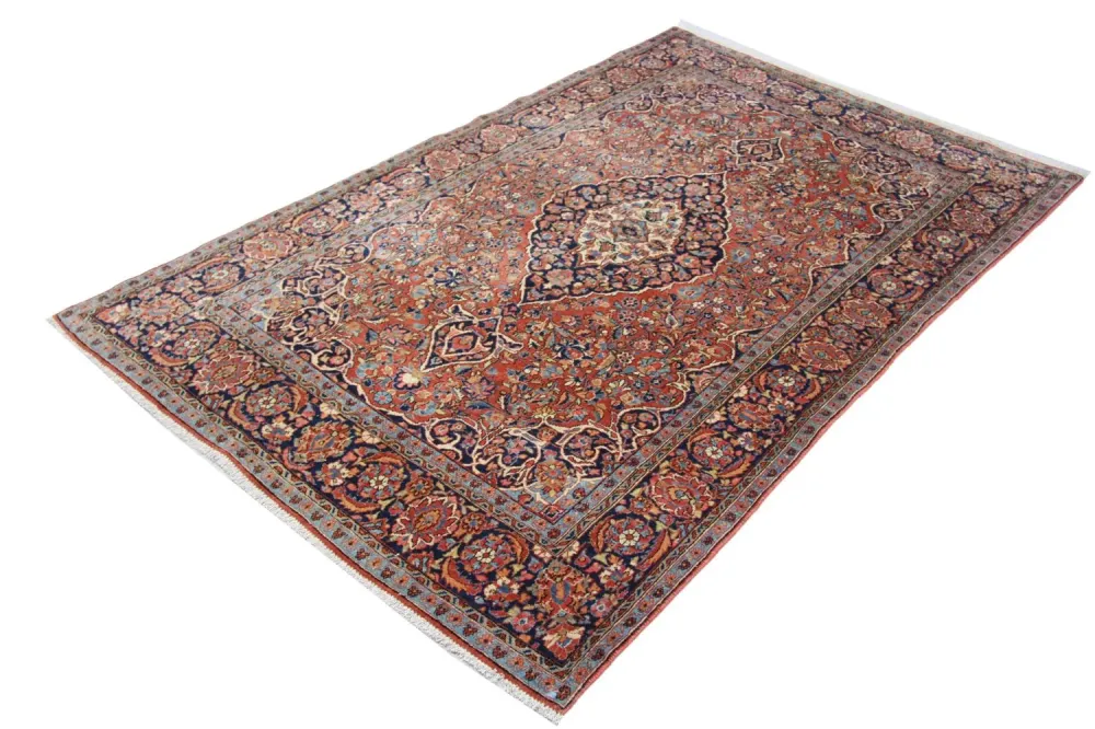 Persisk teppe - Keshan - 212 x 130 cm - brun
