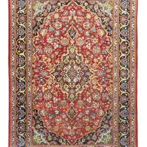 Persisk teppe - Keshan - 214 x 144 cm - rød