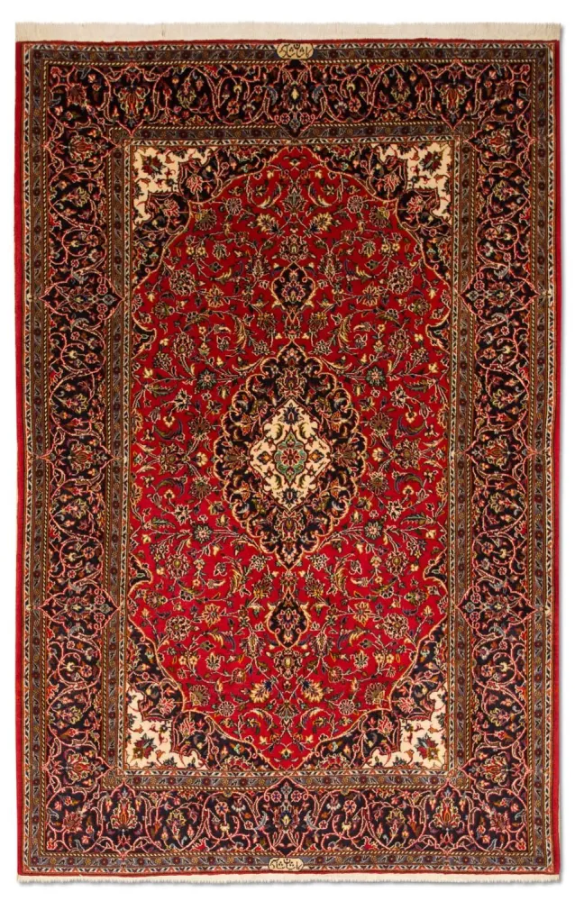 Persisk teppe - Keshan - 216 x 141 cm - rød