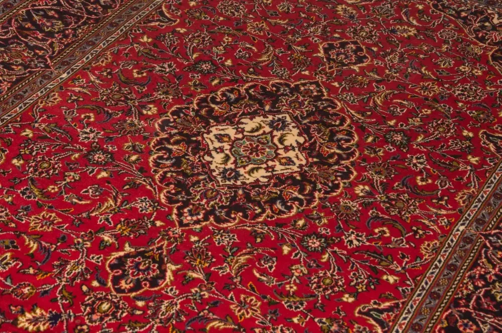 Persisk teppe - Keshan - 216 x 141 cm - rød