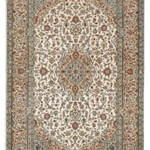 Persisk teppe - Keshan - 216 x 142 cm - beige