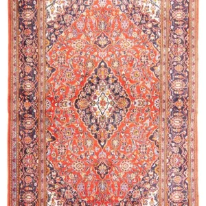 Persisk teppe - Keshan - 217 x 139 cm - lys rød