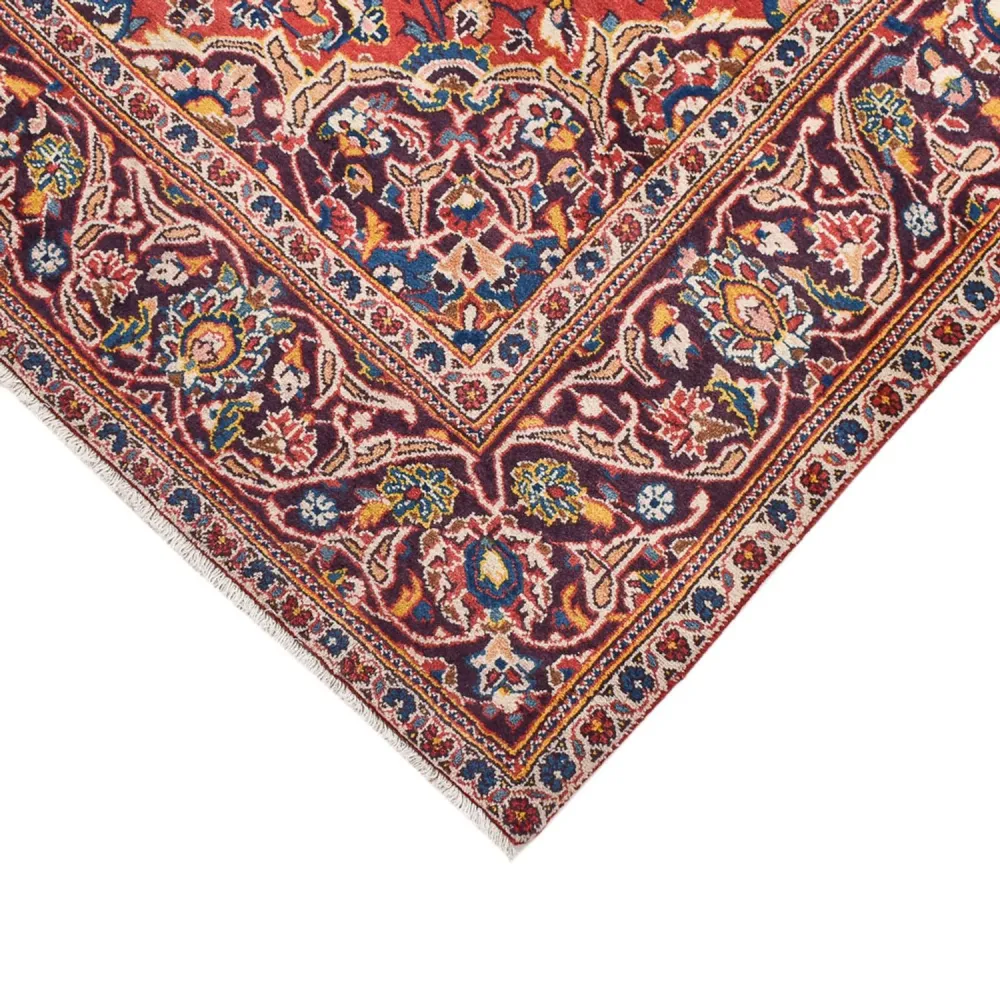 Persisk teppe - Keshan - 220 x 136 cm - lys rød