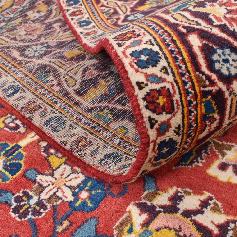 Persisk teppe - Keshan - 220 x 136 cm - lys rød