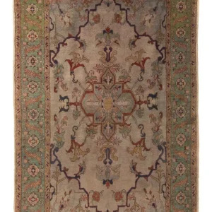 Persisk teppe - Keshan - 220 x 160 cm - lys mocca