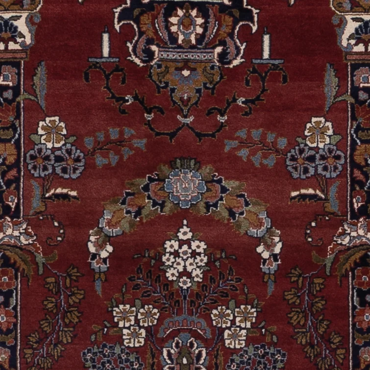 Persisk teppe - Keshan - 222 x 141 cm - vinrød