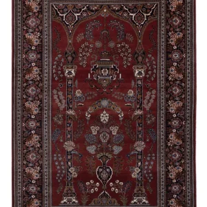 Persisk teppe - Keshan - 222 x 141 cm - vinrød