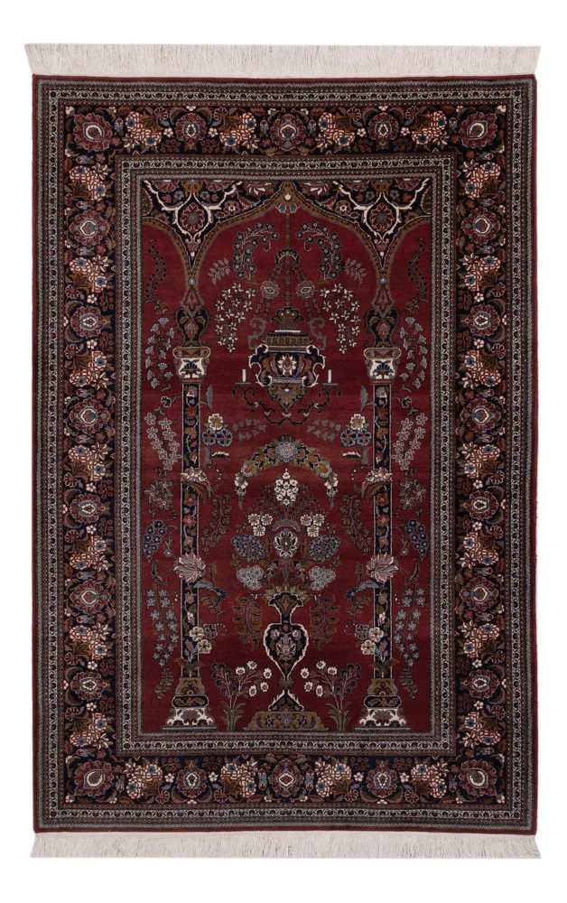 Persisk teppe - Keshan - 222 x 141 cm - vinrød