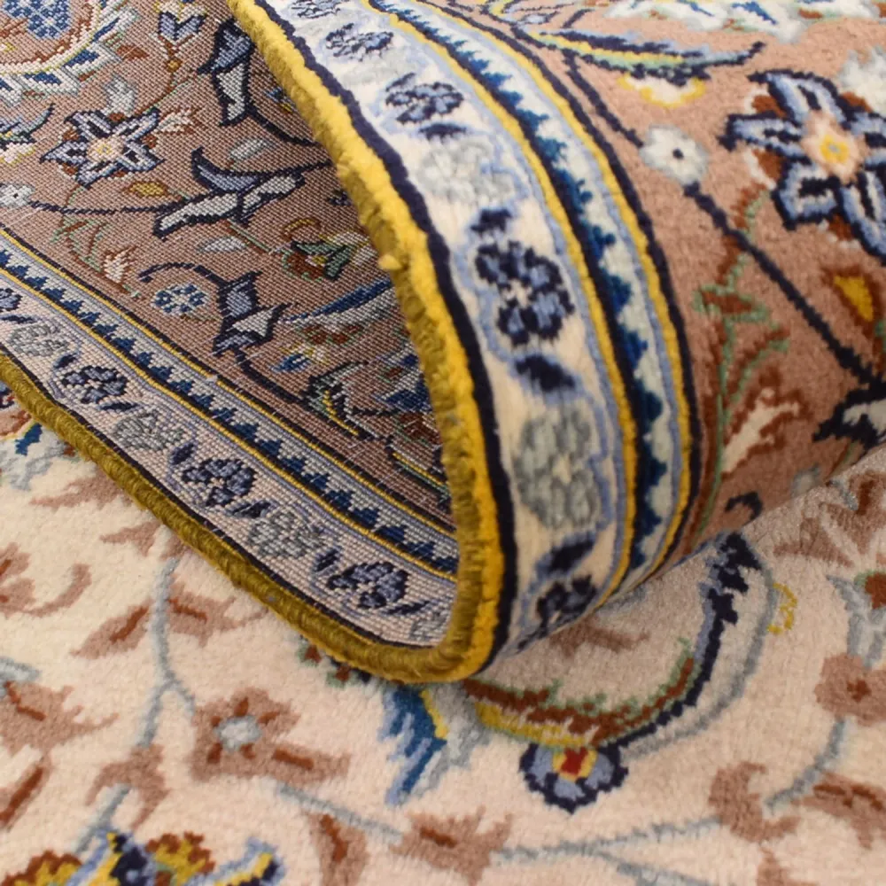 Persisk teppe - Keshan - 223 x 138 cm - lys beige