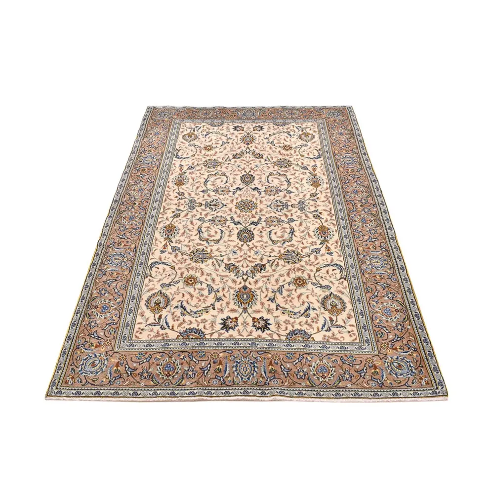 Persisk teppe - Keshan - 223 x 138 cm - lys beige