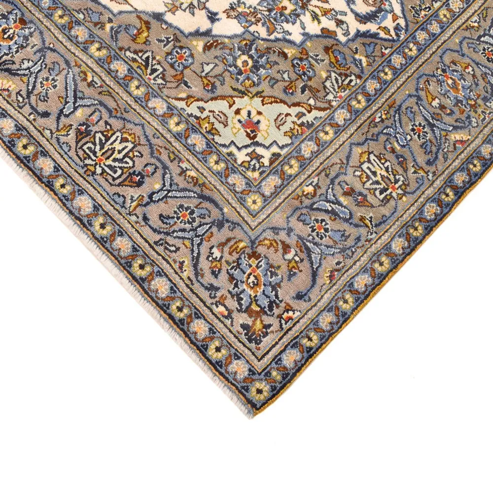 Persisk teppe - Keshan - 230 x 145 cm - lys beige