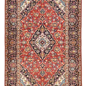 Persisk teppe - Keshan - 234 x 147 cm - rød