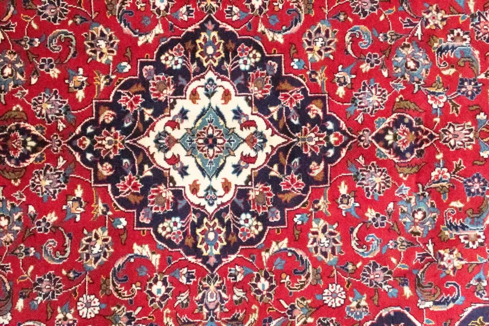 Persisk teppe - Keshan - 251 x 146 cm - rød