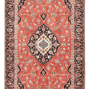 Persisk teppe - Keshan - 253 x 134 cm - lys rød