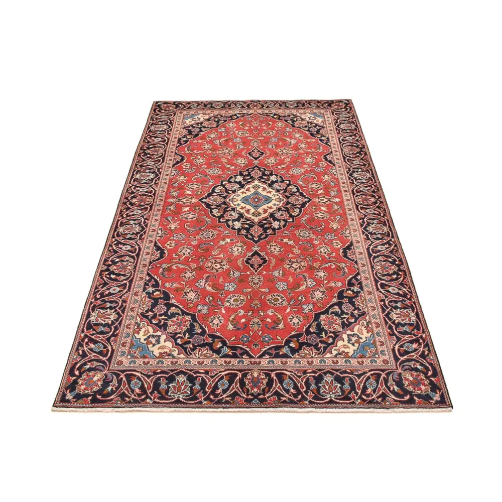 Persisk teppe - Keshan - 253 x 134 cm - lys rød