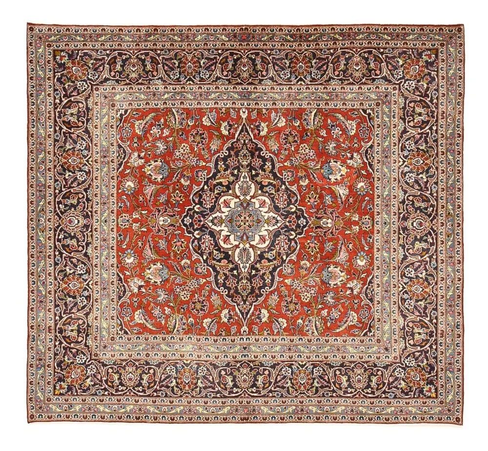 Persisk teppe - Keshan - 253 x 225 cm - rød