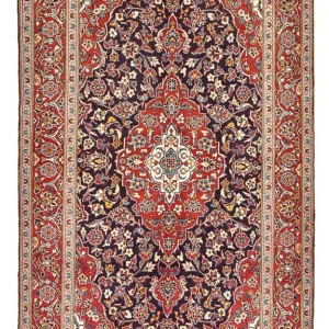 Persisk teppe - Keshan - 255 x 146 cm - mørkeblå