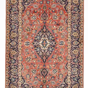 Persisk teppe - Keshan - 263 x 146 cm - lys rød