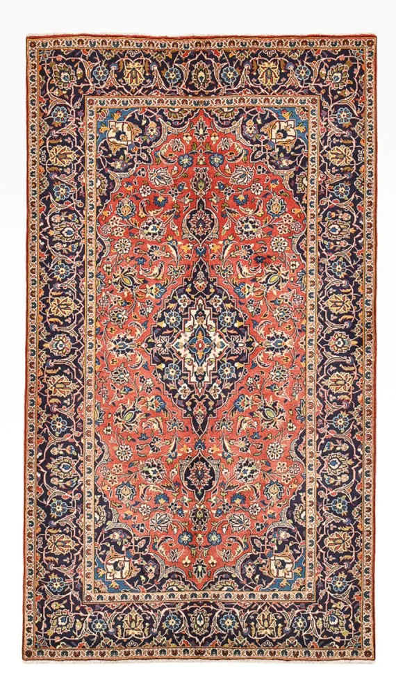 Persisk teppe - Keshan - 263 x 146 cm - lys rød