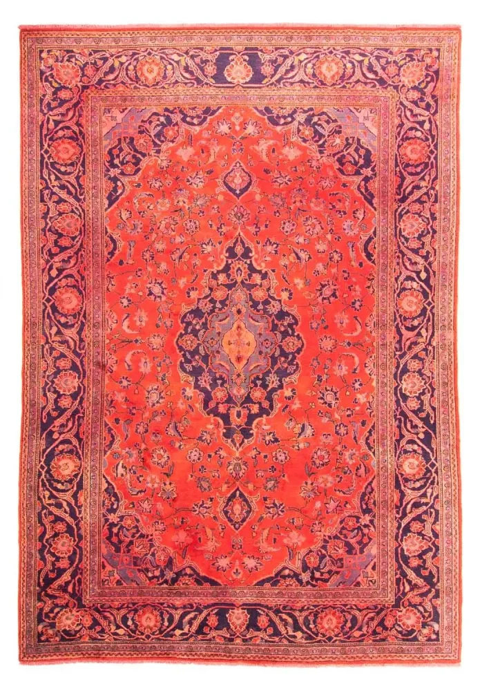 Persisk teppe - Keshan - 277 x 170 cm - lys rød