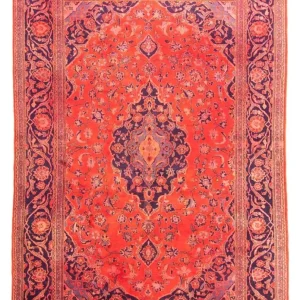 Persisk teppe - Keshan - 277 x 170 cm - lys rød