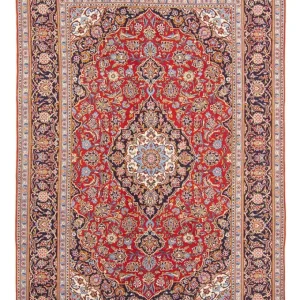 Persisk teppe - Keshan - 280 x 190 cm - rød