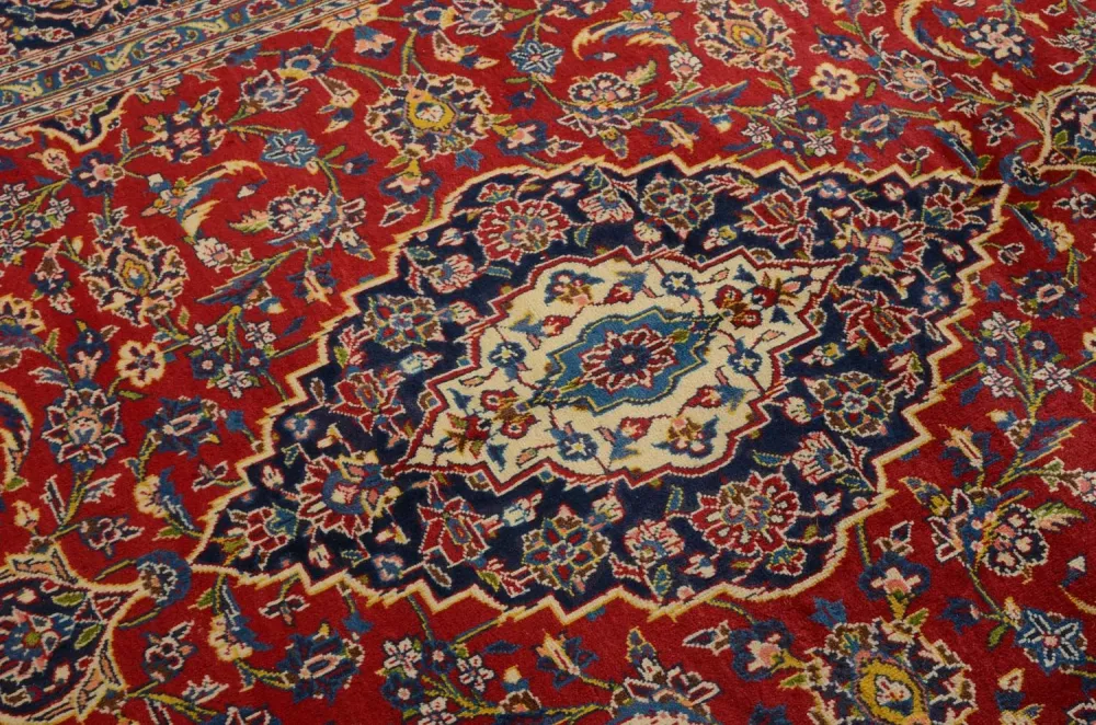 Persisk teppe - Keshan - 286 x 194 cm - rød