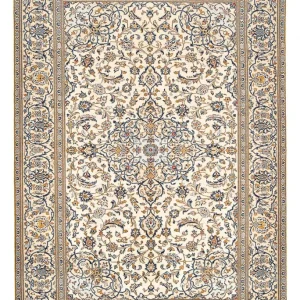 Persisk teppe - Keshan - 287 x 192 cm - mørk beige