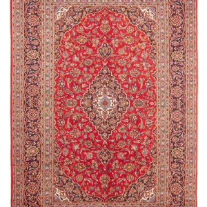 Persisk teppe - Keshan - 288 x 200 cm - rød