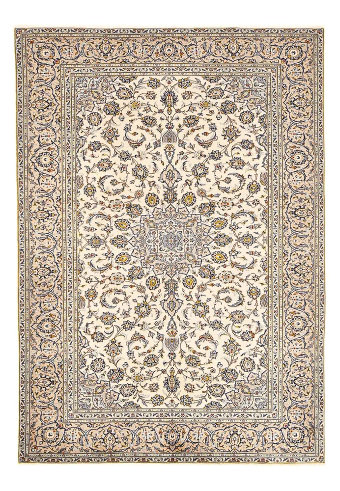 Persisk teppe - Keshan - 290 x 190 cm - lys beige