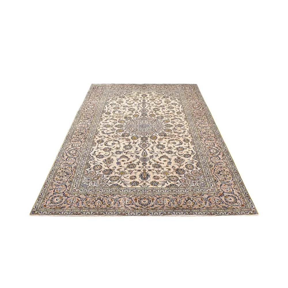 Persisk teppe - Keshan - 290 x 190 cm - lys beige