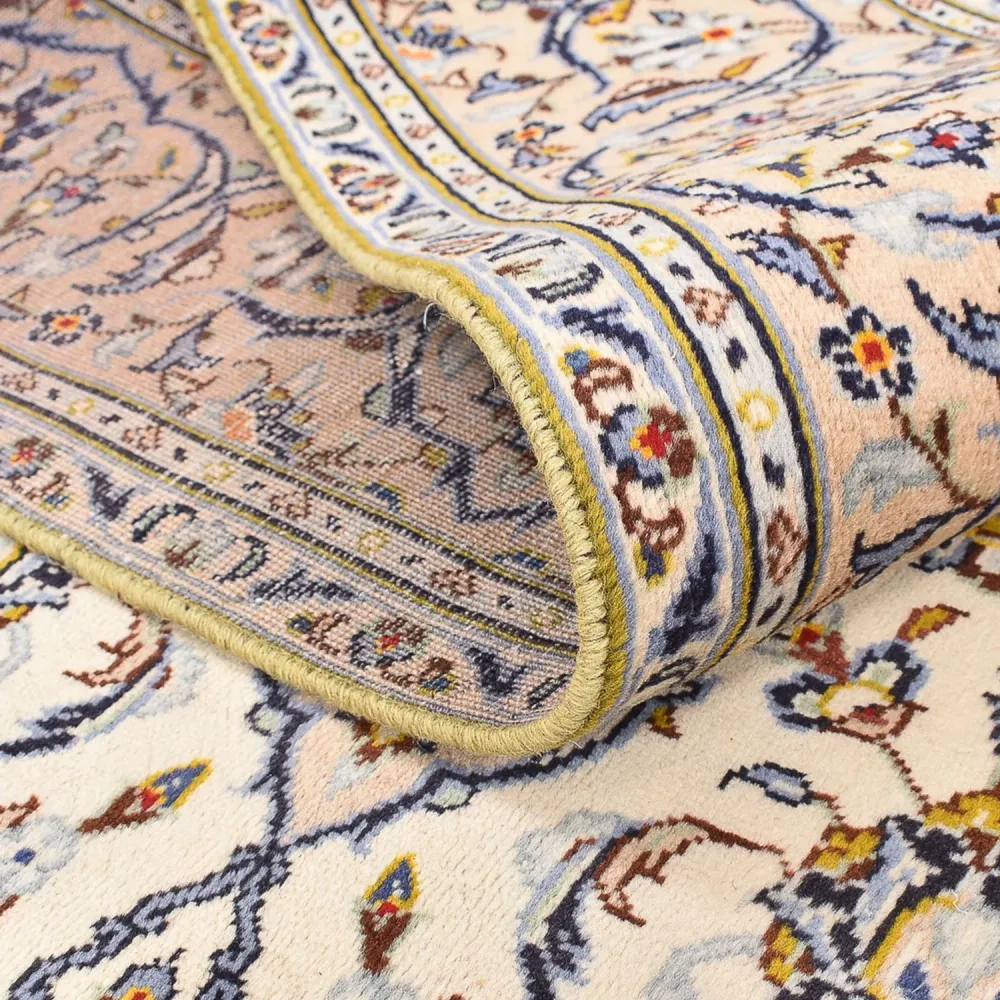 Persisk teppe - Keshan - 290 x 190 cm - lys beige
