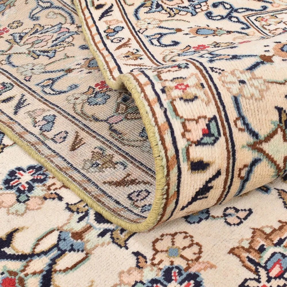 Persisk teppe - Keshan - 290 x 191 cm - lys beige